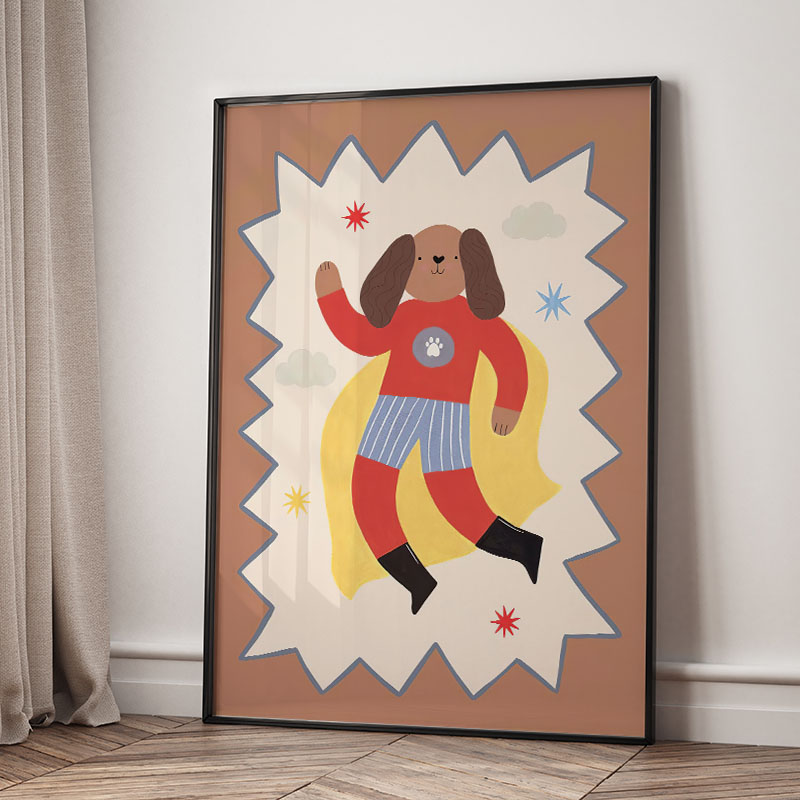 Grappige cartoon super coole k - Baby Nursery Things recensie en prijs